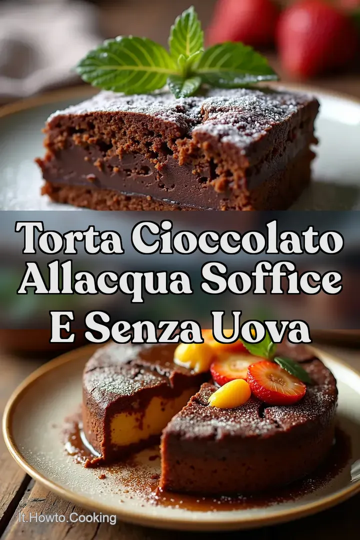Torta Cioccolato allAcqua Soffice e Senza Uova