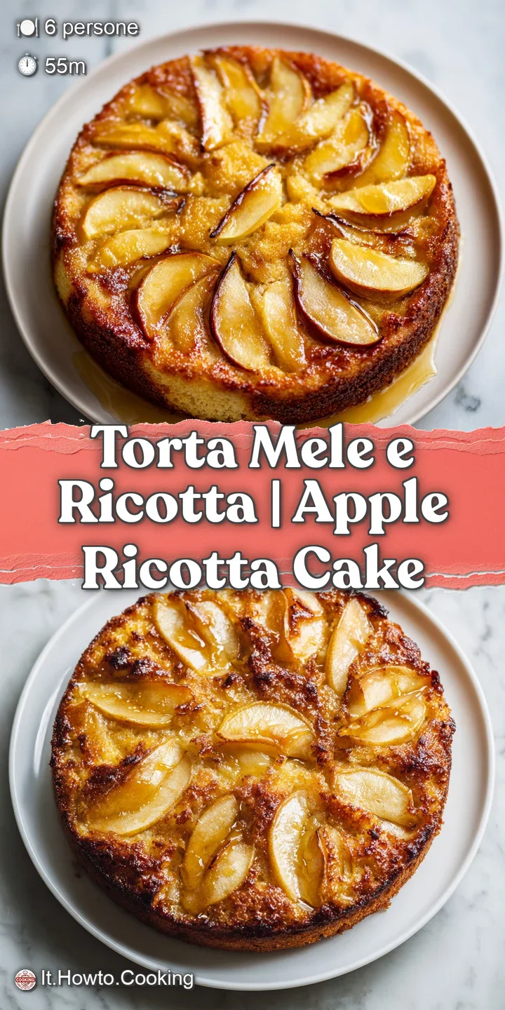 Extreme close-up of a moist cake slice with a rich creamy white center and tender, glistening caramelized apples.
