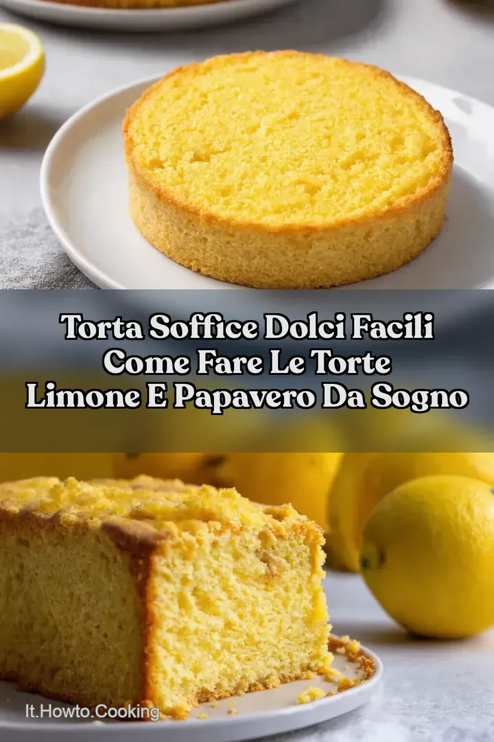 Torta Soffice Dolci facili Come Fare le Torte Limone e Papavero da Sogno