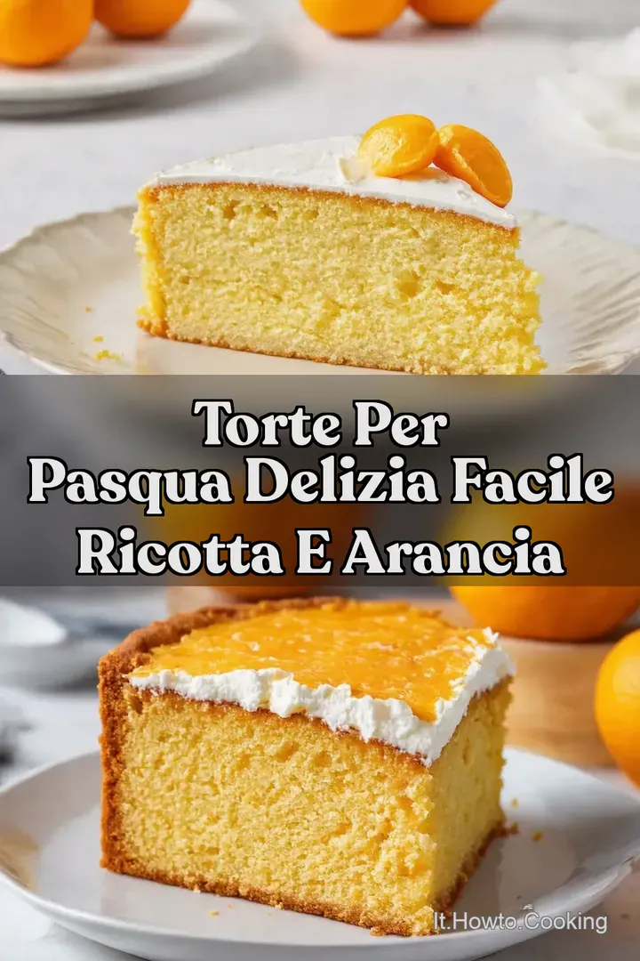 Torte per Pasqua Delizia Facile Ricotta e Arancia