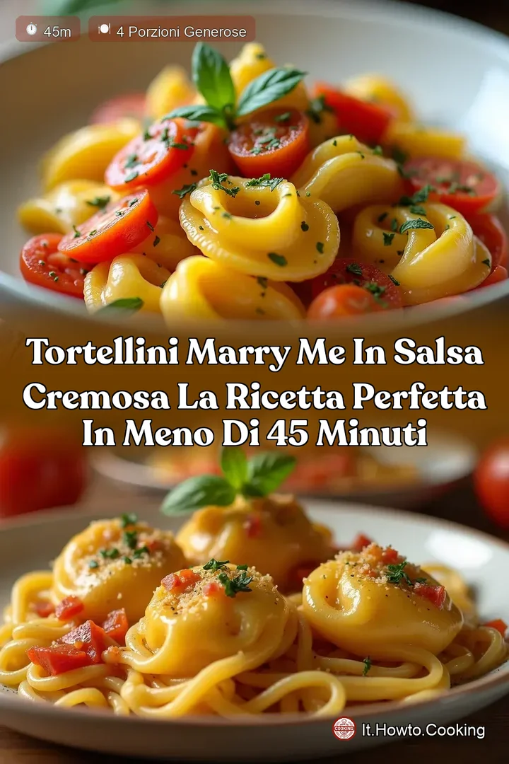Tortellini Marry Me in Salsa Cremosa La Ricetta Perfetta in Meno di 45 Minuti