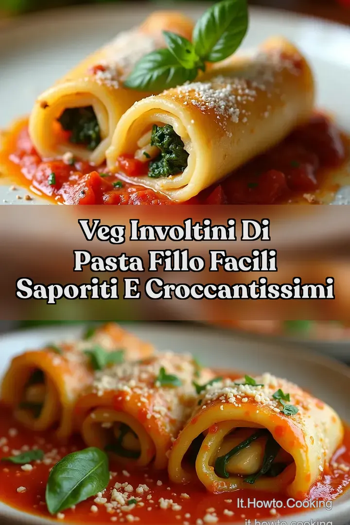 Veg Involtini di pasta fillo Facili Saporiti e Croccantissimi
