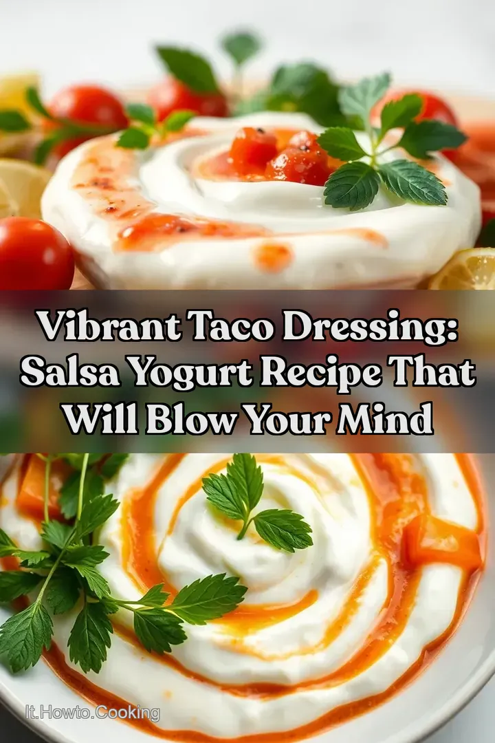 Vibrant Taco Dressing: Salsa Yogurt Recipe That Will Blow Your Mind