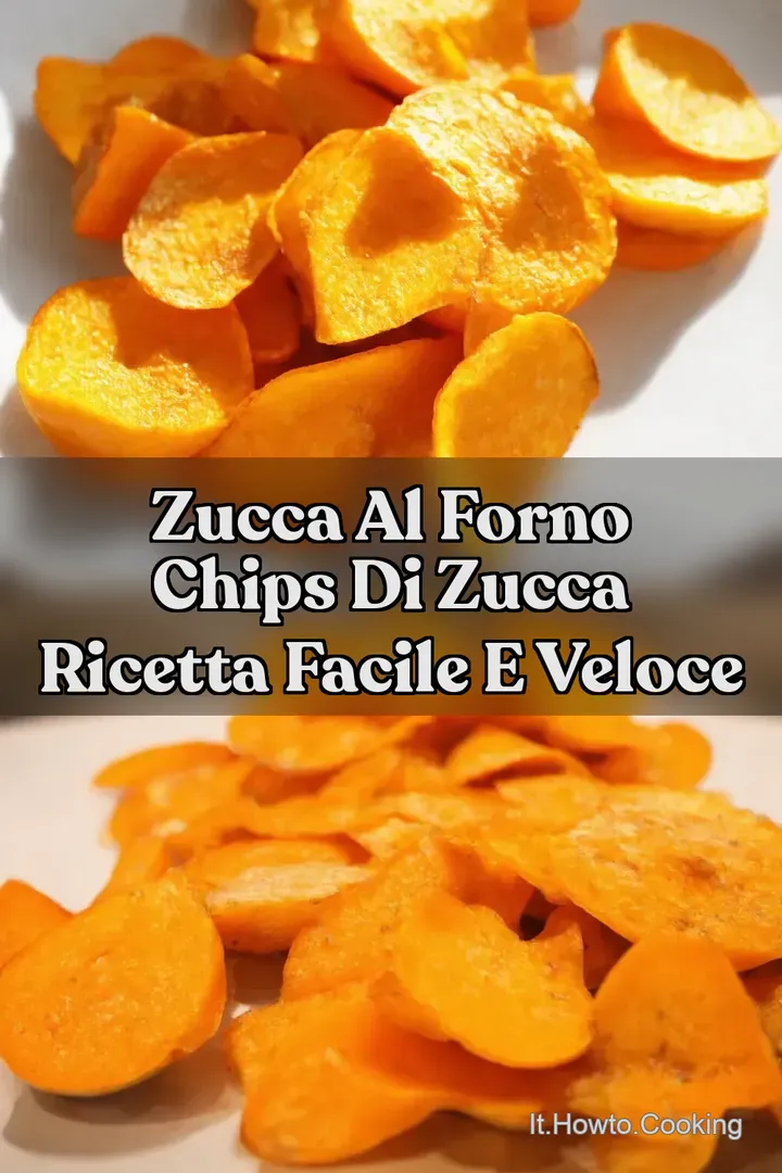 Zucca al forno Chips di Zucca Ricetta Facile e Veloce