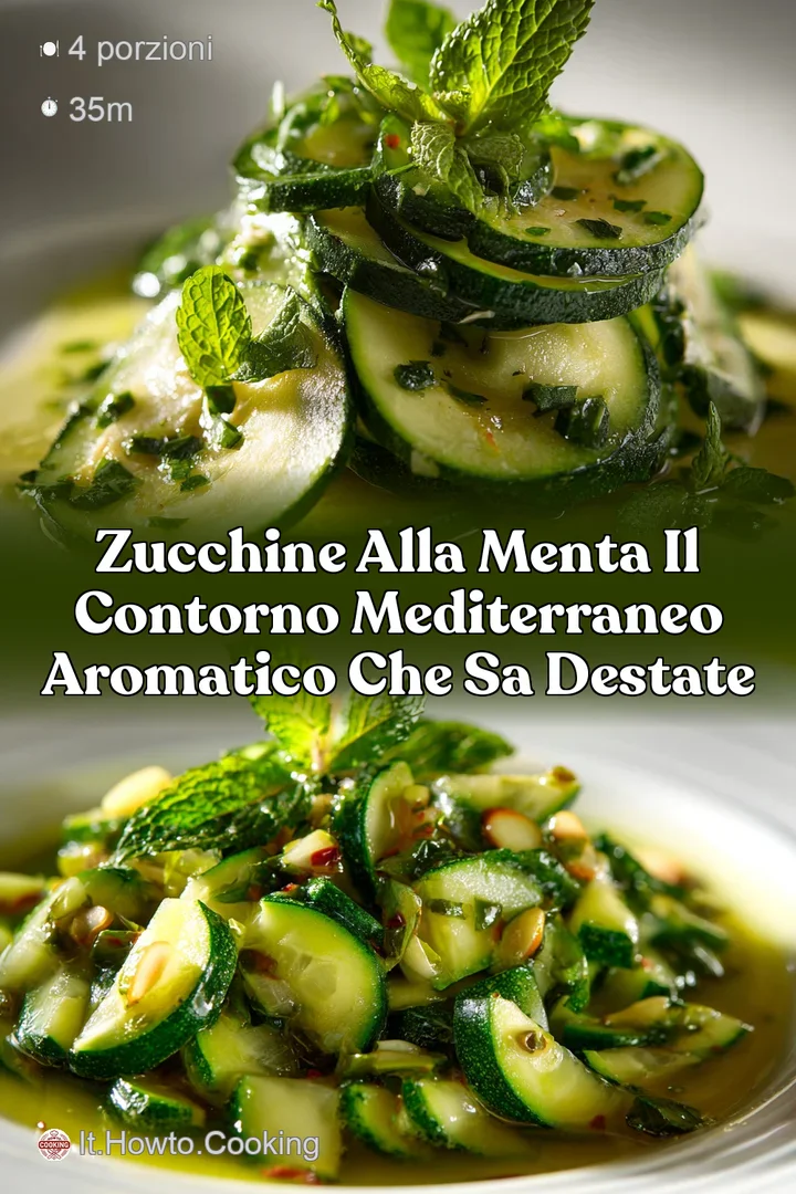Zucchine alla menta Il contorno mediterraneo aromatico che sa destate