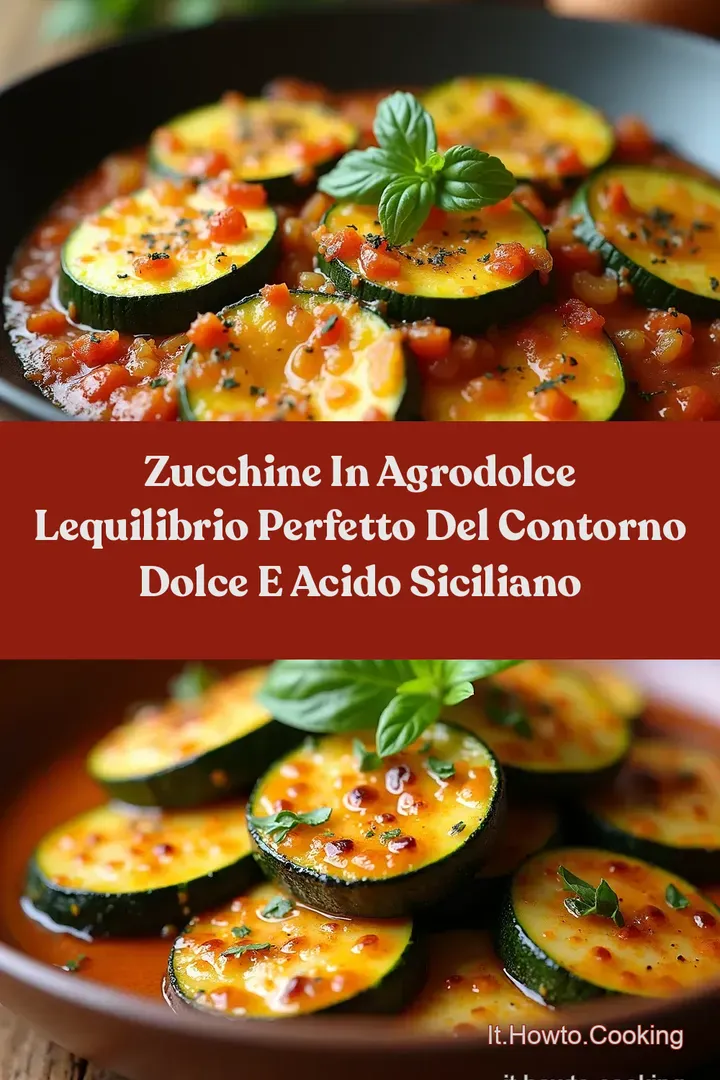 Zucchine in Agrodolce LEquilibrio Perfetto del Contorno Dolce e Acido Siciliano