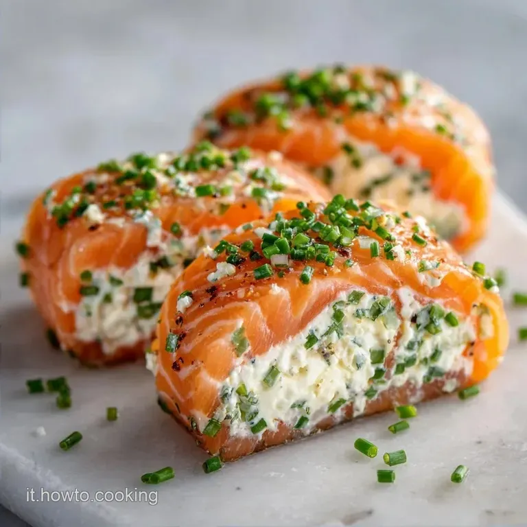 Involtini Gourmet di Salmone Affumicato e Caprino
