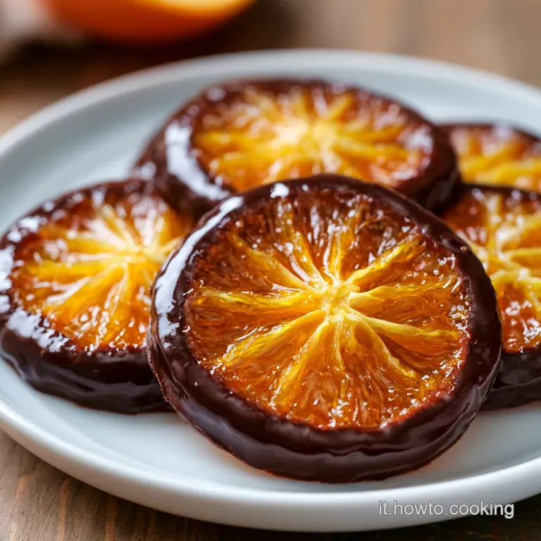 Arance Candite Cioccolato: Cuore Gommoso