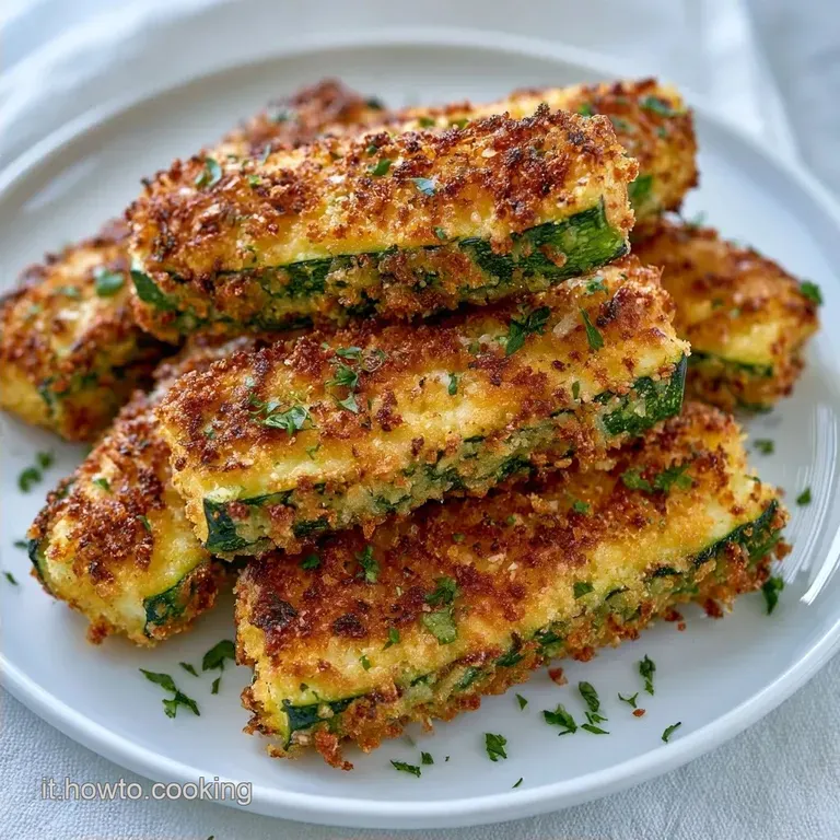 Bastoncini Di Zucchine Croccanti Al Forno