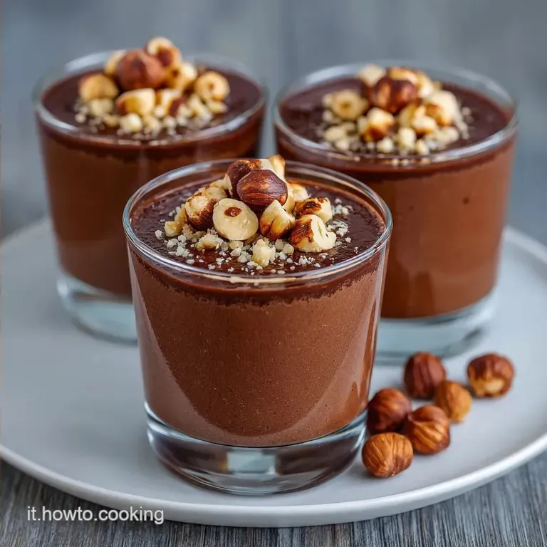 Bicchierini Mousse al Cioccolato e Nocciola