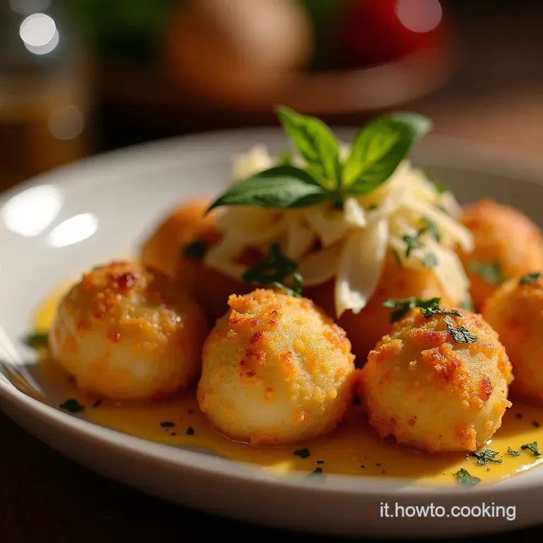 Bombette Fritte Bocconcini Di Gioia Fritta presentation