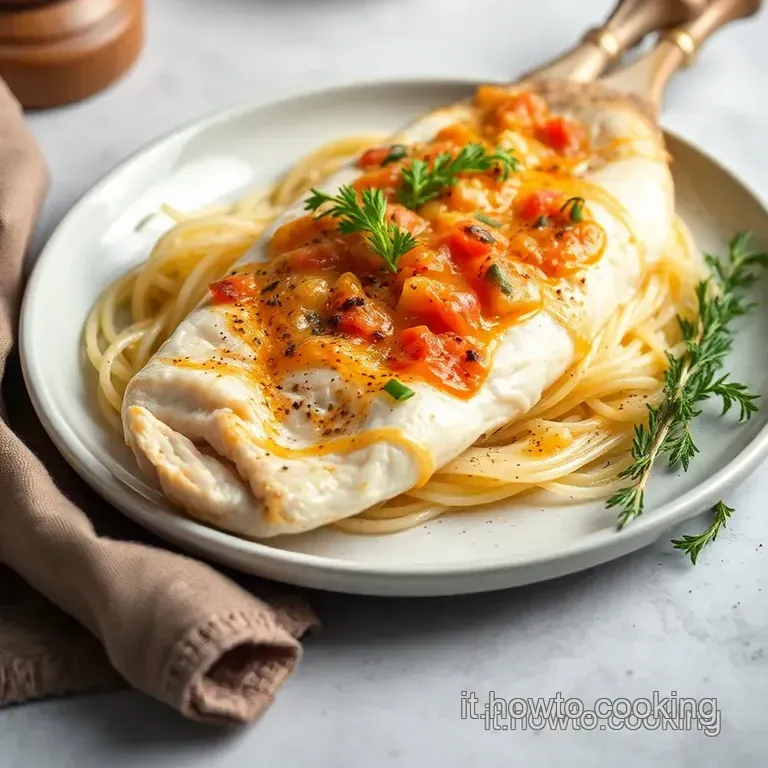 Branzino Al Cartoccio: Mediterranean Sea Bass presentation