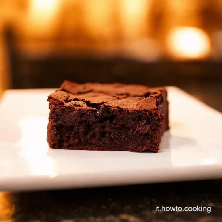 Brownies Al Cioccolato Express La Goduria in Padella presentation