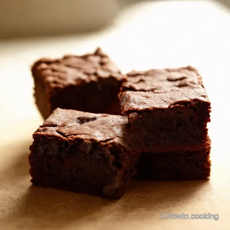 Brownies Super Cioccolatosi Come Al Bar Delluniversit&agrave; Americana presentation