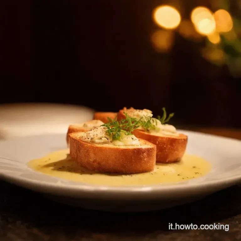 Bruschette Gourmet Con Salmone E Stracciatella presentation