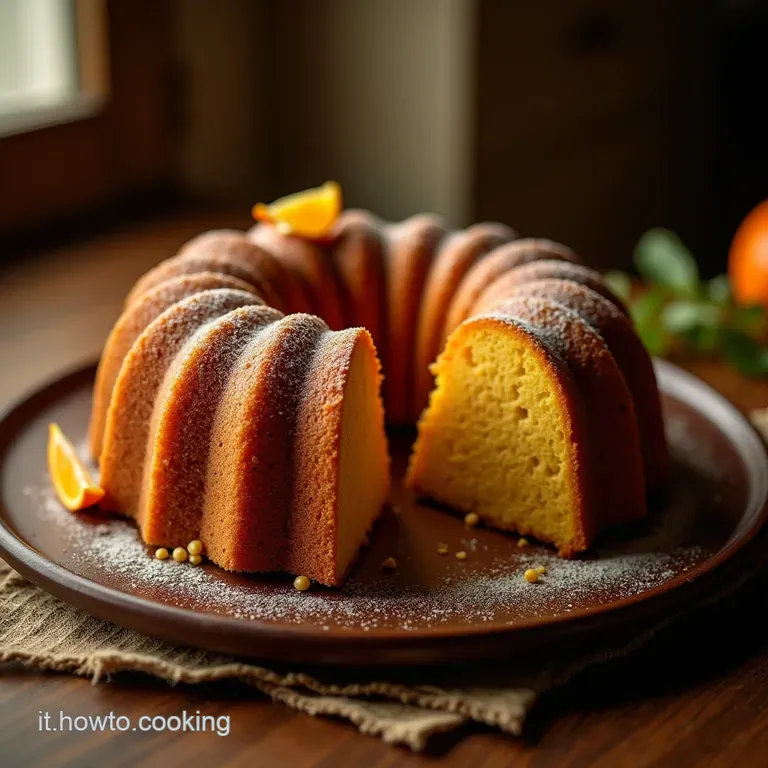 Ciambellone Del Cuore Bundt Cake Soffice Alla Zucca E Gocce Di Cioccolato presentation