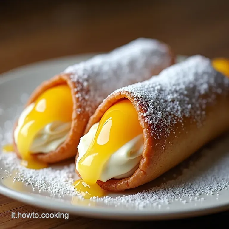 Cannoli di Mela Croccanti Un Tesoro Siciliano dAutunno