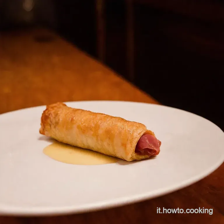 Cannoli Di Pancarr&egrave; Al Prosciutto E Formaggio Un Boccone Ditalia presentation