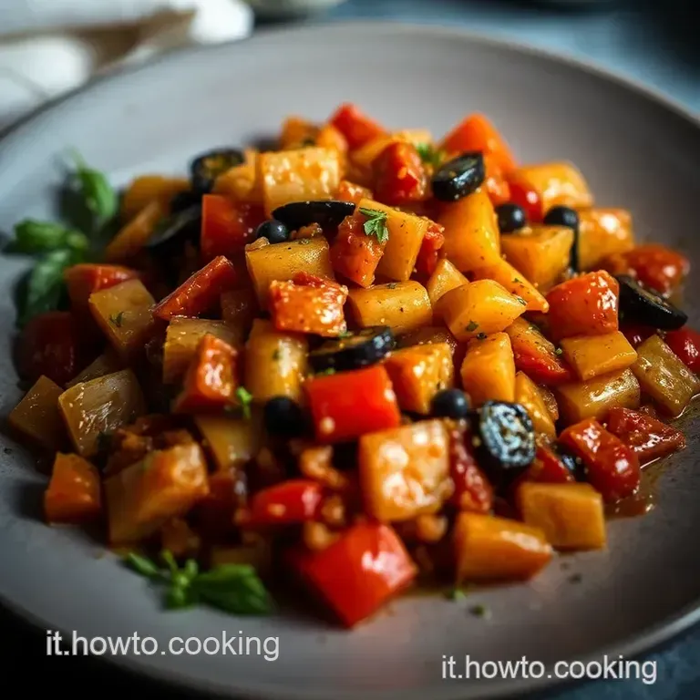 Caponata Di Melanzane Della Nonna Rivisitata presentation
