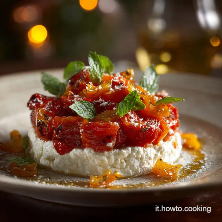 Cappelli di babbo Natale salati: bocconcini festivi di ricotta e peperone