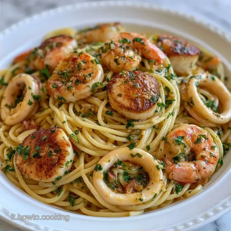 Carbonara Di Mare con Gamberi e Capesante