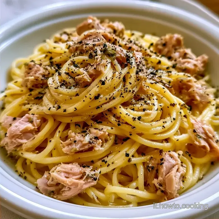 Carbonara di Tonno Leggera e Cremosa