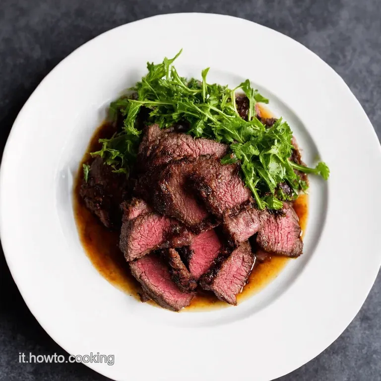 Carne Tagliata alla Griglia con Rucola e Balsamico
