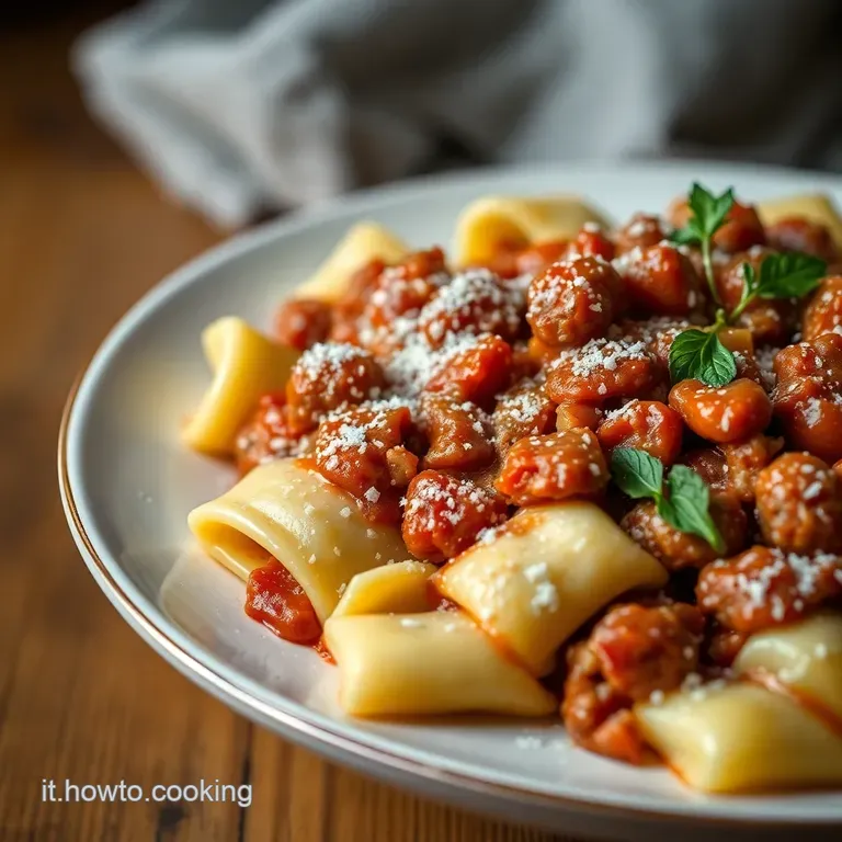 Cavatelli con Broccoli Rabe e Salsiccia