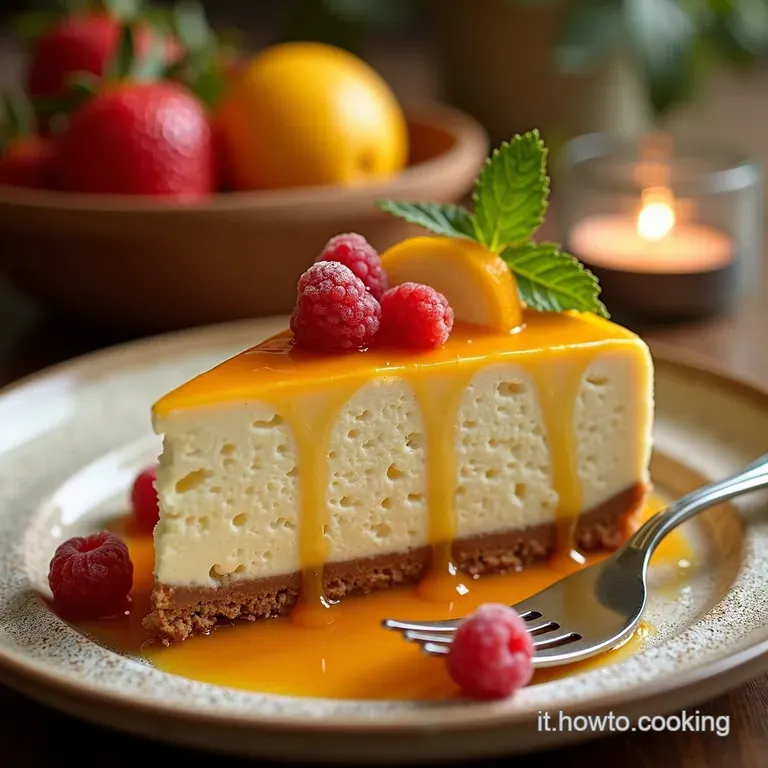 Cheesecake Al Mascarpone E Arance Un Sogno Agrumato presentation