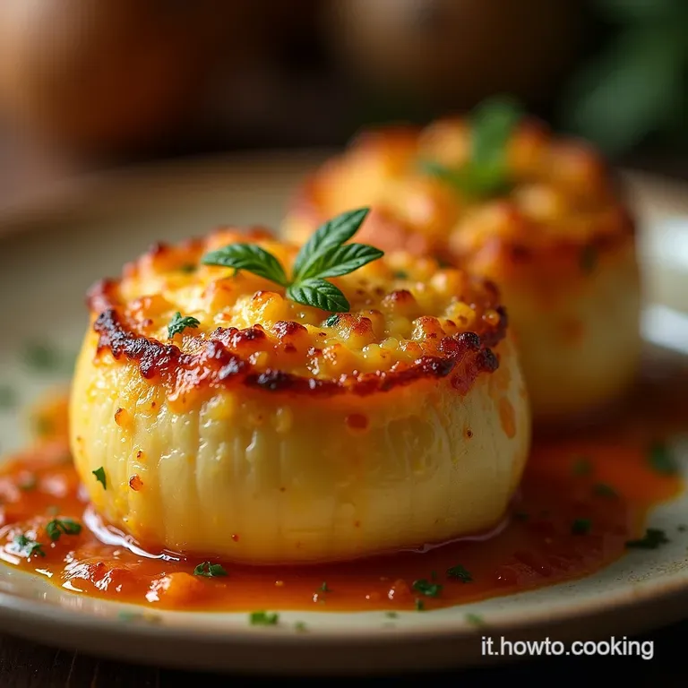 Cipolle Al Forno Gratinate La Dolcezza Arrotondata Della Tradizione Italiana presentation