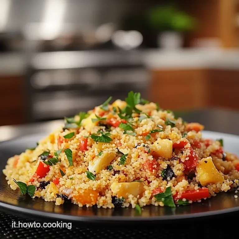 Cous Cous Ai Frutti Di Mare Larmonia Perfetta presentation