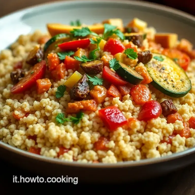 Couscous Con Verdure Mediterranee E Un Tocco Di Menta presentation