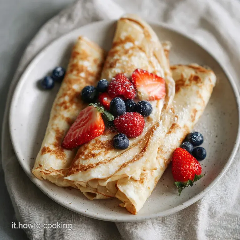 Crepes Veloci Ricetta: Sfoglia Setosa