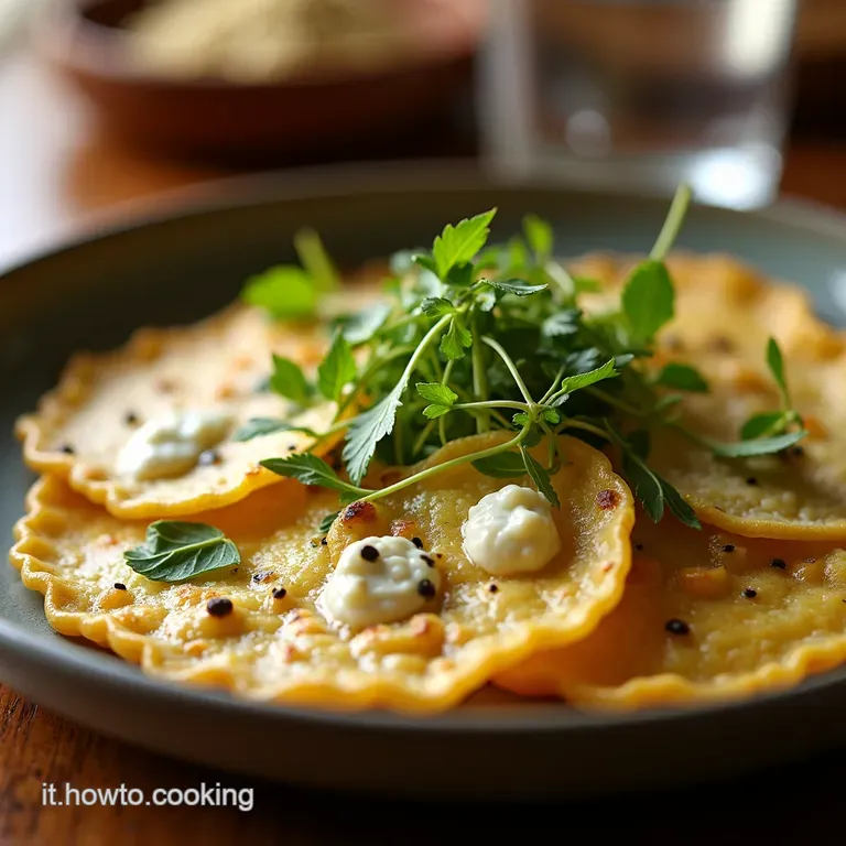 Crespelle Al Gorgonzola E Radicchio presentation