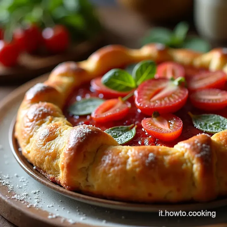 Crostata Con Ricotta Marmellata Di Visciole E Frolla Perfetta presentation
