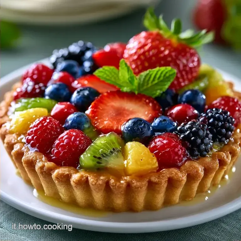 Crostata Di Frutta Mista In Friggitrice Ad Aria