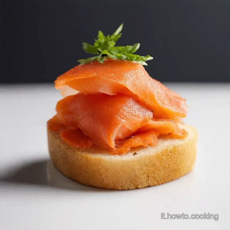 Crostini al Salmone Affumicato con Crema al Limone e Aneto