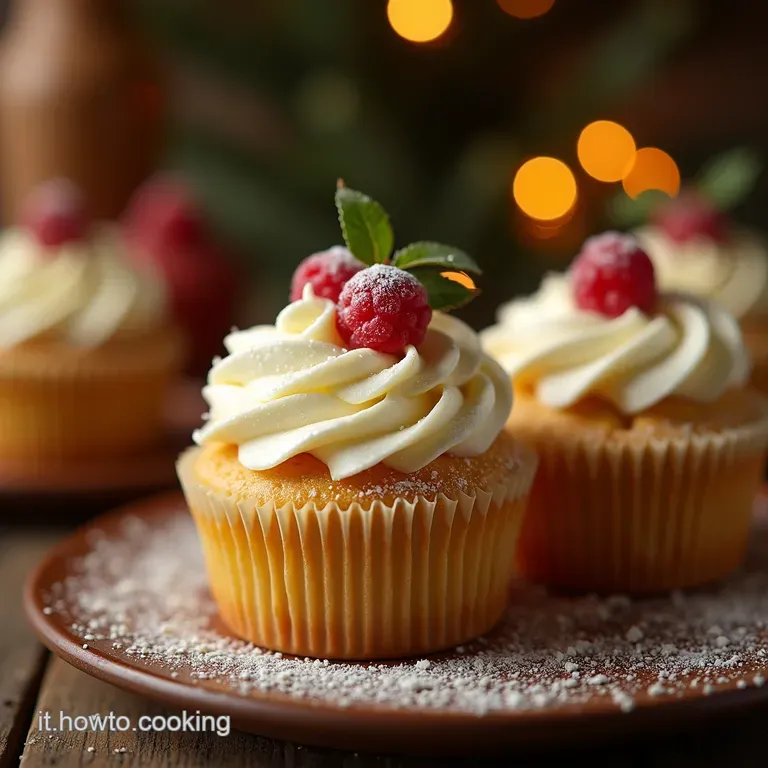 Dolci Fiamme Dinverno Cupcakes Natalizi Soffici Con Crema Burro E Decorazioni in Pasta Di Zucchero Scenografiche presentation
