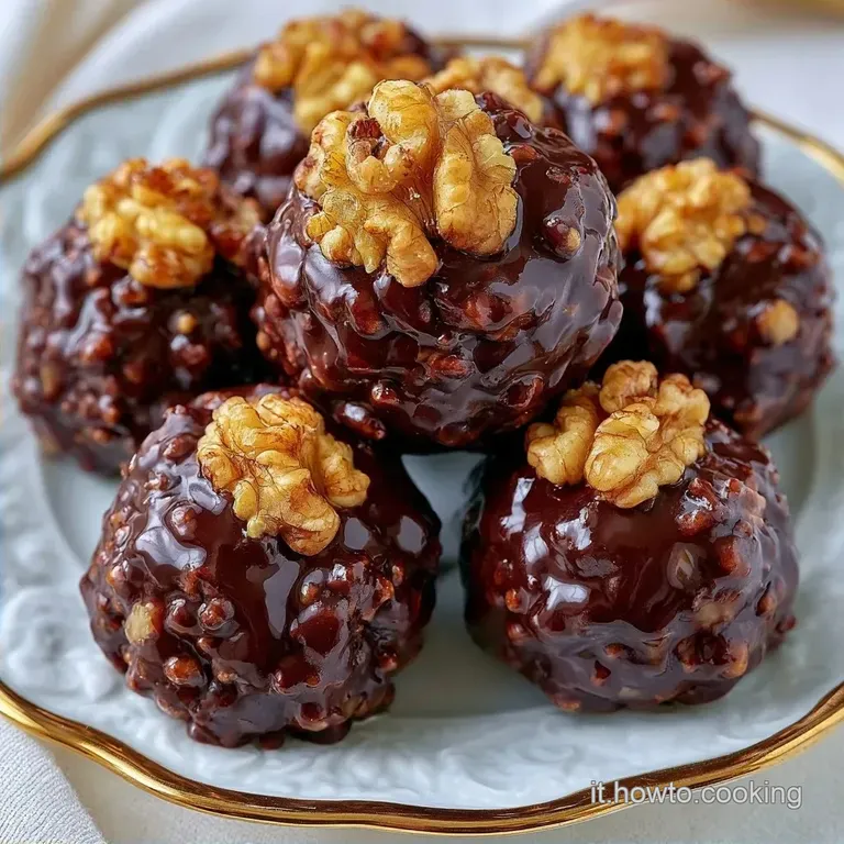 Dolcetti Noci e Cioccolato in Friggitrice ad Aria