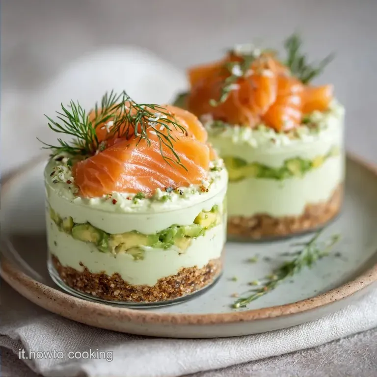 Bicchierini di Mousse di Avocado e Salmone: Finger Food Freddi