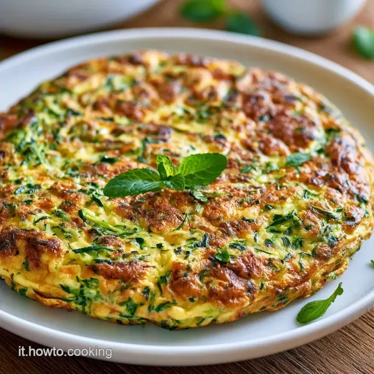 Frittata Con Zucchine Grattugiate e Parmigiano