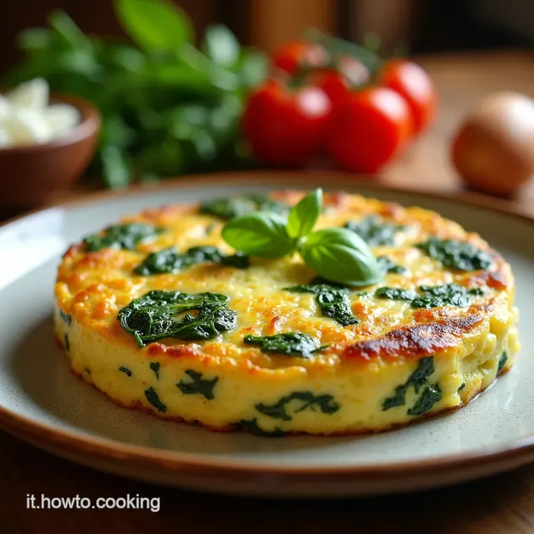 Frittata Di Spinaci Della Nonna Rinfrescata presentation