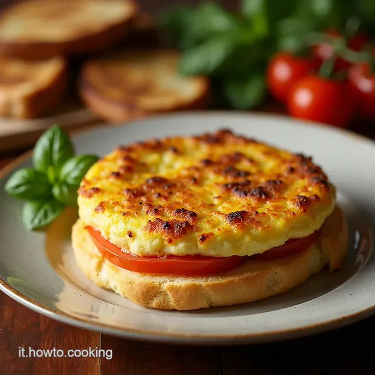 Frittata Sandwich Un Morso Di Sole Italiano presentation