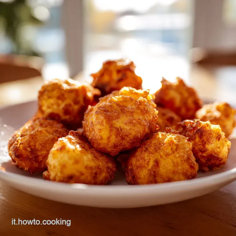 Frittelle di patate croccanti impilate con cura, accompagnate da una salsa bianca cremosa in una ciotolina di ceramica.