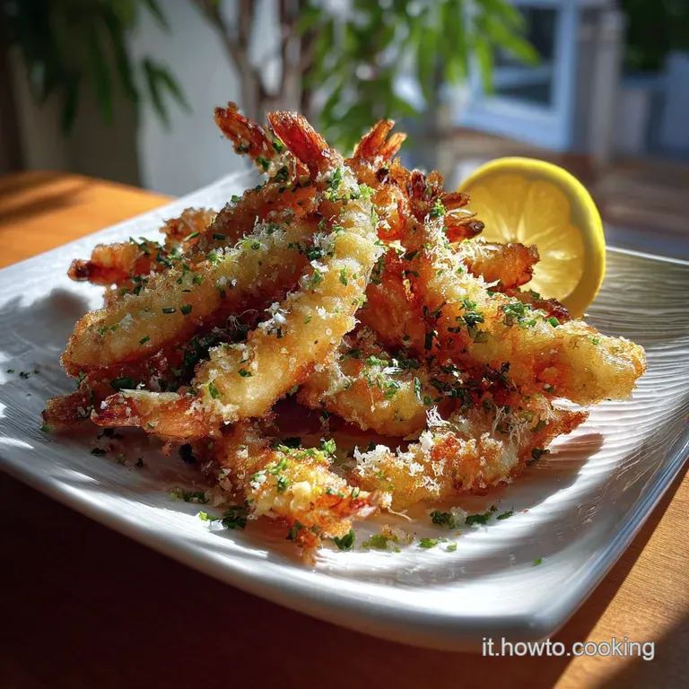 Gamberi in Tempura Eterei e Croccanti
