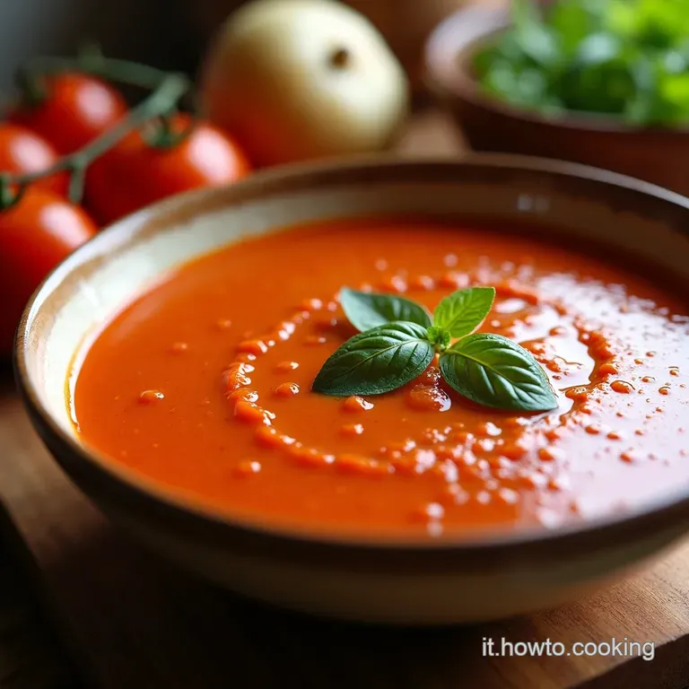 Gazpacho Rosso Classico Loro Liquido Dellandalusia presentation