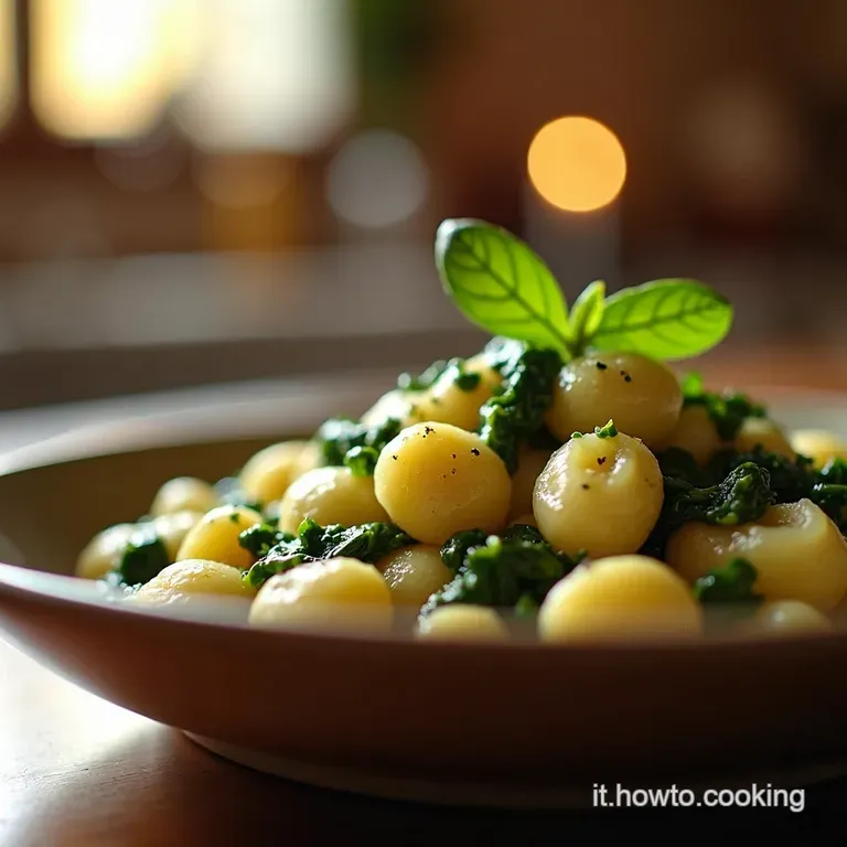 Gnocchi Di Spinaci Al Burro Fuso E Salvia Croccante presentation