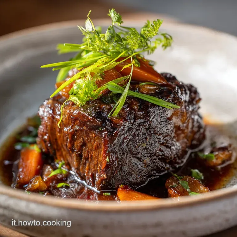 Guancia di Manzo Brasata al Vino Rosso