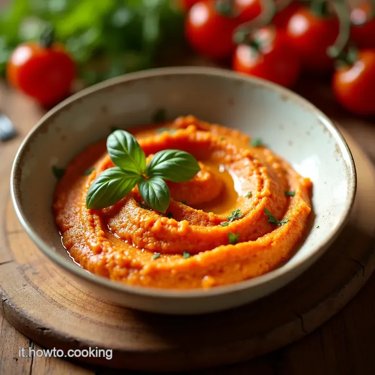 Hummus Di Pomodorini Arrostiti presentation