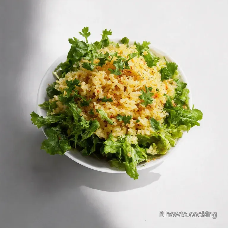 Insalata di Riso Venere Arcobaleno con Pesto di Rucola e Mandorle